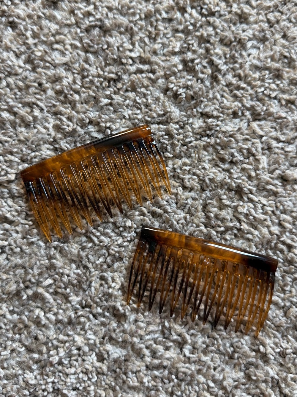 Tortoiseshell French Hair Comb Set